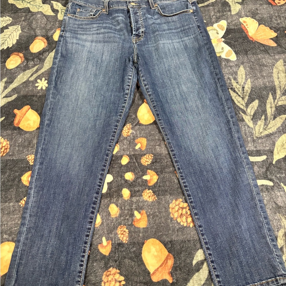 7 For All Mankind Women's Blue Skinny Jeans